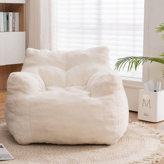 Recaceik Bean Bag Chairs, Tufted Soft Stuffed with Filler, Fluffy and Lazy Sofa, Imperial Lounger