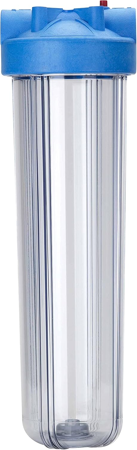 Pentair Pentek 166201 Big Clear Filter Housing, 1" NPT #20 Whole House Heavy Duty Water Filter