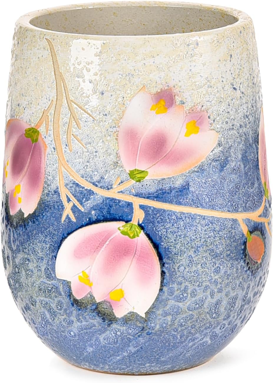 Sungmor 10.6 Inch Ceramic Succulent Plant Pot with Drainage Hole, Hand Painted Flower Pots for Plants, Unique Texture Decorative Planter for Indoor and Outdoor, Pottery Vase for Home Office Decor