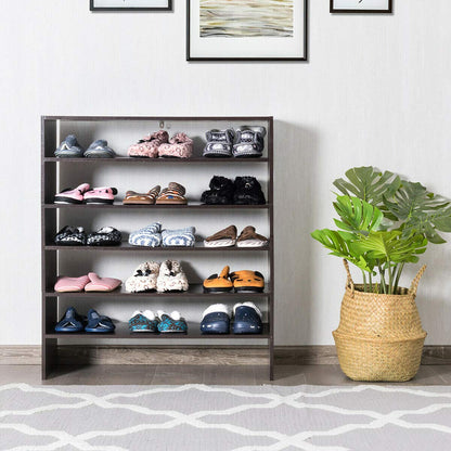 Giantex 3-in-1 Vertical Shoe Rack, 6-Tier Free Standing Shoe Storage Organizer w/Stackable Design