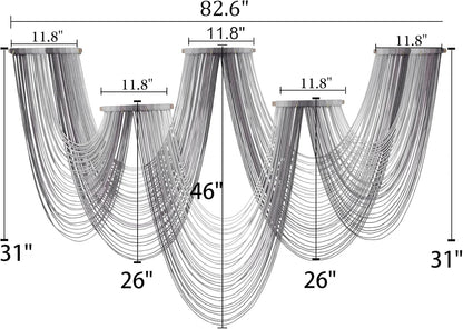 IOWER Large Macrame Wall Hanging Boho Wall Art Handmade Home Decor Dip-Dyed Macrame Wall Decor Wall Art Craftsmanship Fiber Art Boho Chic Wall Decor Modern For Bedroom Livingroom Backdrop