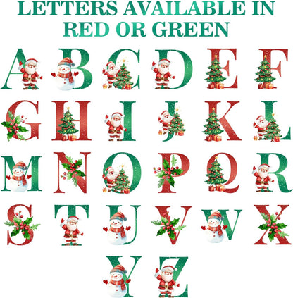 Personalized Christmas Ornaments 2025 Ceramic Custom Name Date Initial A-Z Monogram Christmas Ornament Personalized Ornament Christmas Xmas Tree Decorations for Kids Couples Family Friends