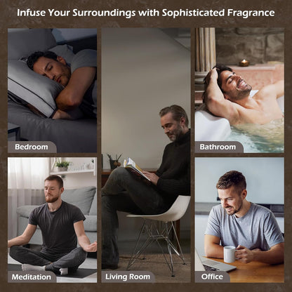 Vanilla Tobacco Candle for Men | Masculine Scented Soy Candles - Home Fragrance, Aromatherapy Gifts for Men - 7oz Black Jar, Long-Lasting Luxury Decor