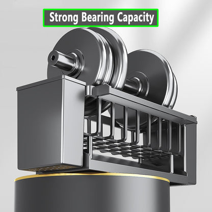 Utensil Holder, 3 Compartments Utensil Drying Rack, Dish Drainer for Kitchen Counter,Kitchen Utensils Holder with Towel Bar,Self-Draining Tray Design(Black)