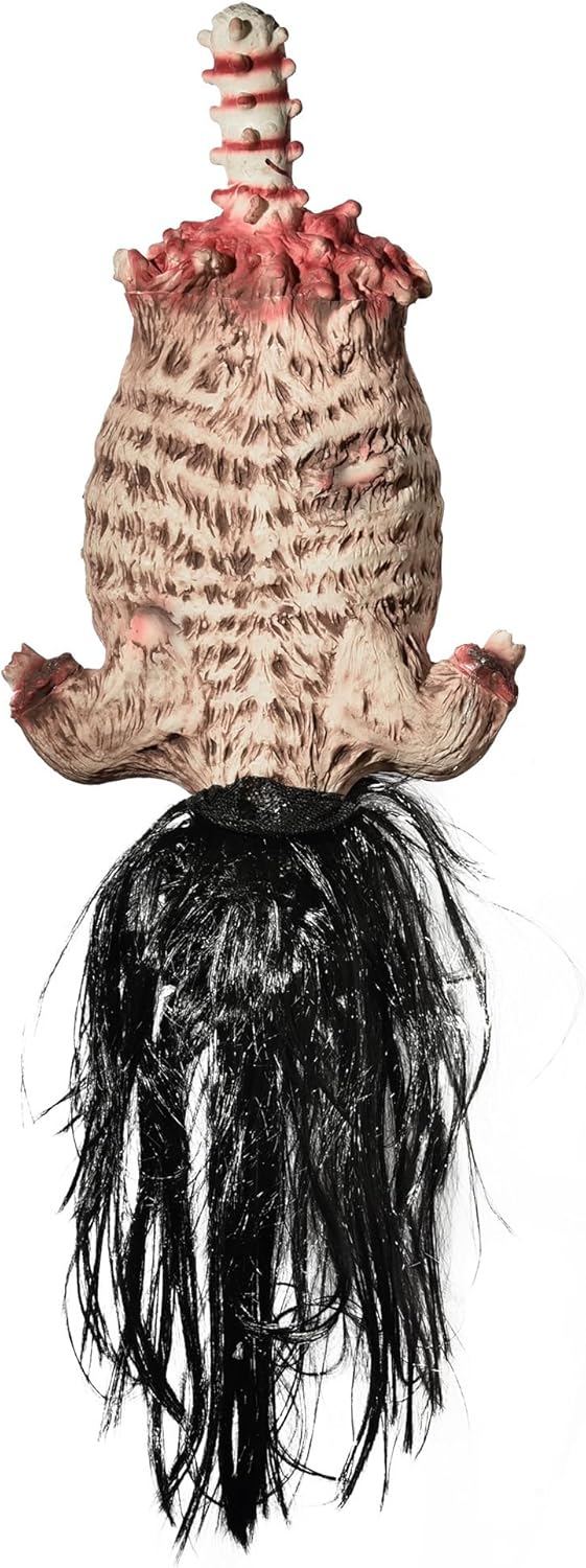 AW 32" Halloween Prop Limbless Woman Corpse Hanging Half Body Haunted House Party Yard Outdoor Decoration 2025