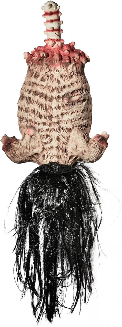 AW 32" Halloween Prop Limbless Woman Corpse Hanging Half Body Haunted House Party Yard Outdoor Decoration 2025