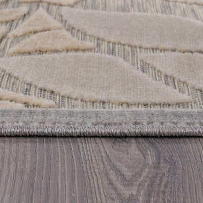 Beverly Rug Outdoor Runner Rug 2x7 Modern Floral Tropical Area Rugs for Indoor and Outdoor Patio Easy to Clean Non Shedding Living Room Porch Garden Washable Outside Carpet (2 x 7 Gray)