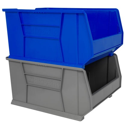 Akro-Mils 30289 Super-Size AkroBins Plastic Storage Bins, Space-Saving Stackable Bins for Garage
