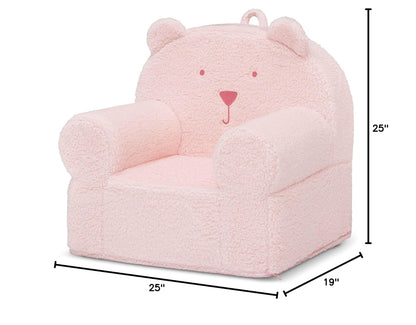 GAP babyGap Sherpa Bear Chair - Greenguard Gold Certified, Blush