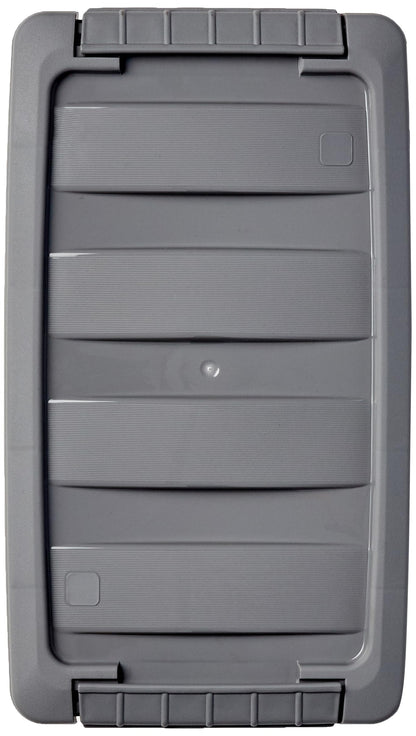 Amazon Basics Plastic Storage Containers with Secure Latching Lids, Stackable Organization Bins