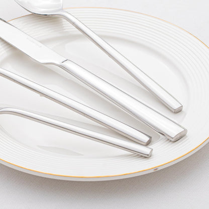 KINGSTONE Silverware Set with Serving Utensils, 65-Piece Forged Flatware Set Cutlery Set Premium Stainless Steel, Service for 12, for Kitchen, Home, Wedding, Party, Mirror Polished and Dishwasher Safe