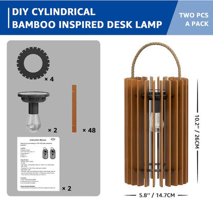 2-Pack Solar Lanterns Outdoor Hanging Portable Table Top Decorative Lamp DIY Lantern Lights Water-Resistant for Outside Patio Yard Garden Porch