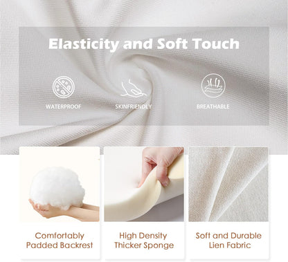 BestMassage | Recliner Chair | No Massage Function | Textile Beige | with Lumbar Support, Adjustable Push Back, Wide Armrests, Footrest & Padded Seat | Easy Assembly | for Living Room, Home Theatre