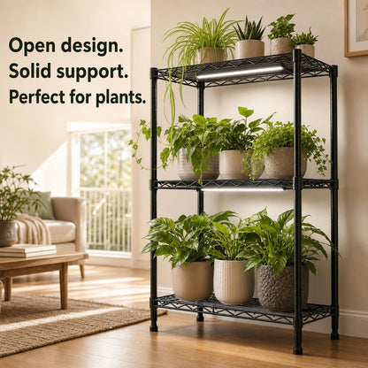 GRANNY SAYS 3-Tier Narrow Storage Shelves for Small Spaces, 18" W Metal Shelving Unit, Adjustable