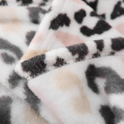 MERRYLIFE Pink Cheetah Throw Blanket Decorative Fleece Throw | Ultra-Plush Colorful | Couch Blanket Travel Lap | Home Gift Use(50" 60",Pink Cheeath)