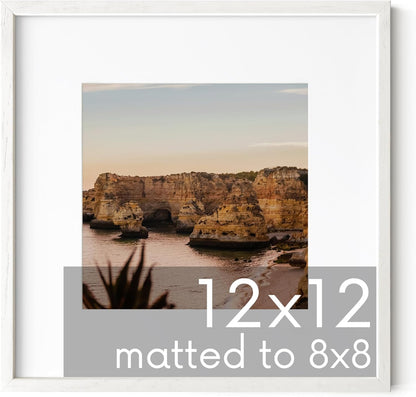 HAUS AND HUES White Square Frame Set of 1-12x12