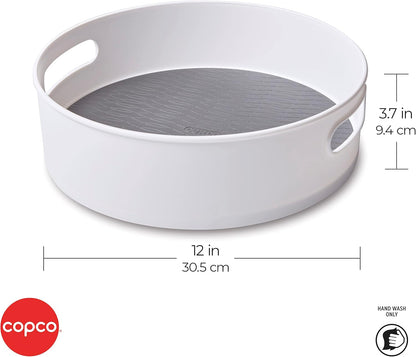 Copco Non-Skid Storage Turntable, 12-Inch, Gray