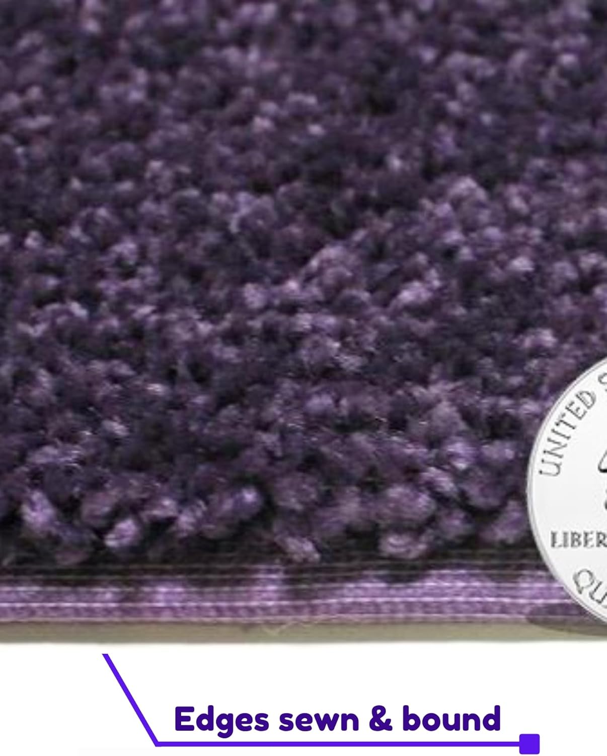 KOECKRITZ Soft and Colorful Kids Classroom Area Rugs (Passes Flammability Pill Test) Many Sizes and Bright Colors to Select from (11' Round, Eggplant)