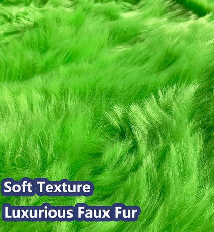 AOGU 48 Inch Faux Fur Christmas Tree Skirt Green Plush Skirt for Merry Christmas Party Christmas Tree Decoration