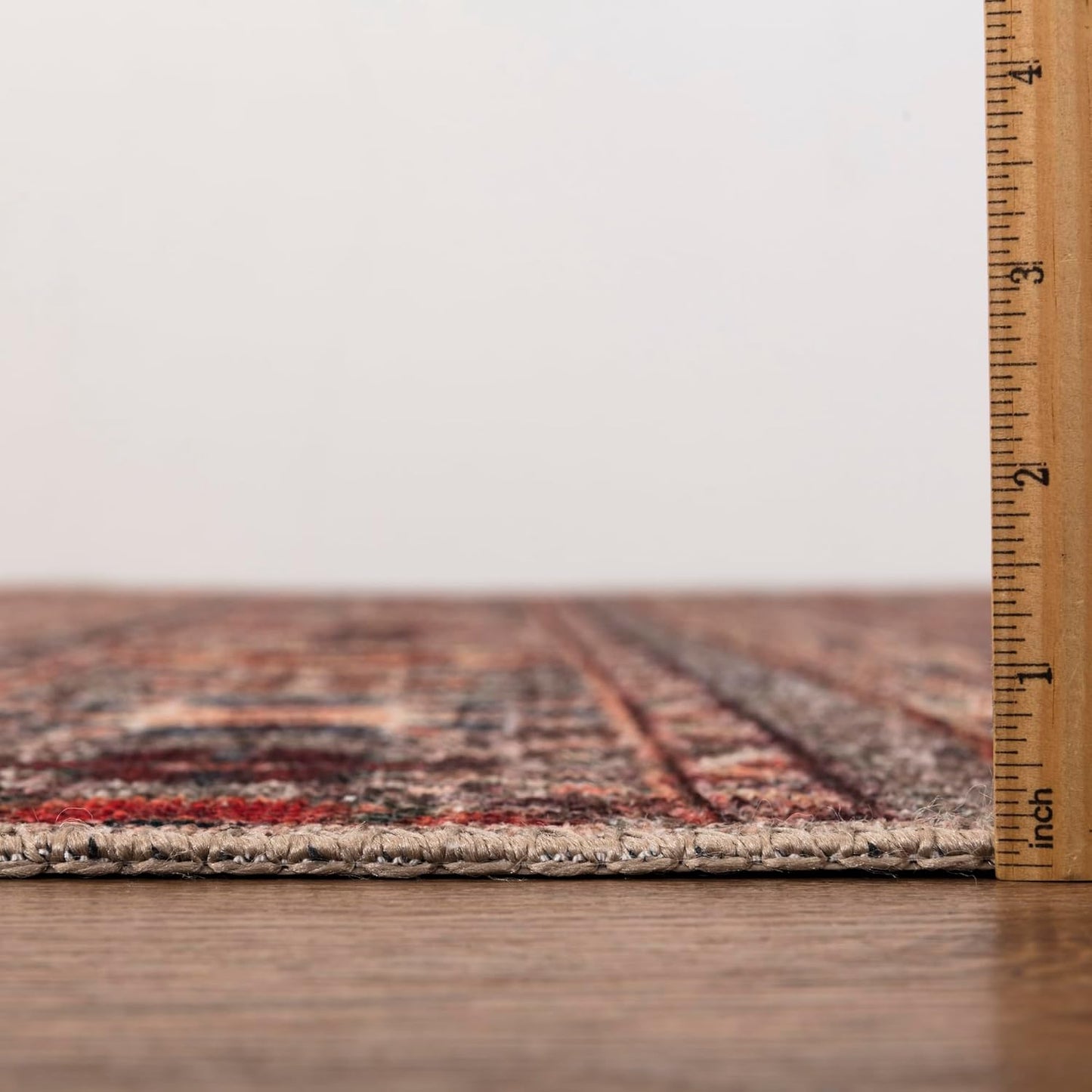 Keen Home Design 2x7 Rug - Machine Washable Runner Rug with Non-Slip Backing, Ideal for Hallway, Entryway, Kitchen, Laundry Room - Vintage, Easy Clean, Durable, Low Pile Rug - (2'6" x 7')