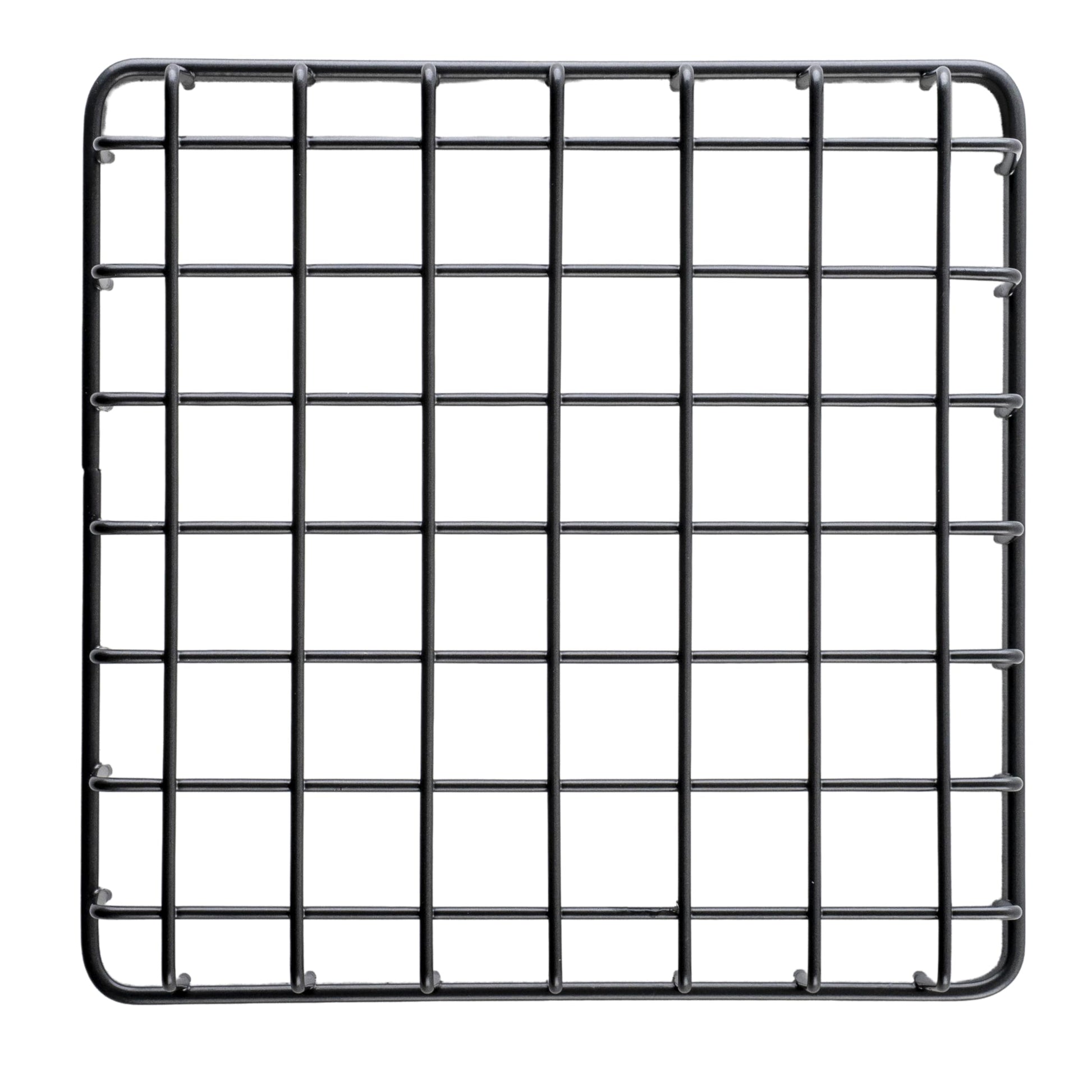 G.E.T. WB-662-MG Square Metal Storage Wire Basket for Pantry, Produce and More, 6" x 6" x 2"