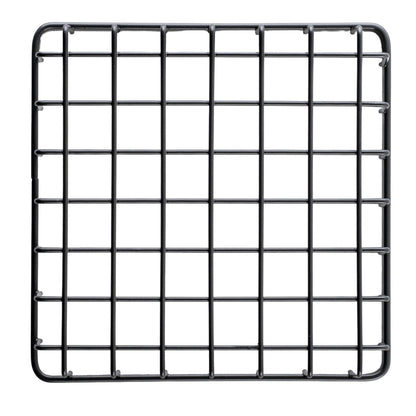 G.E.T. WB-662-MG Square Metal Storage Wire Basket for Pantry, Produce and More, 6" x 6" x 2"