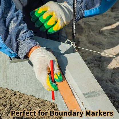 16 inches Rebar Stakes 18-Pack Heavy Duty Ground Stakes Rebar Spikes Garden Stakes Metal Steel Stake for Concrete and Timber Straight Black