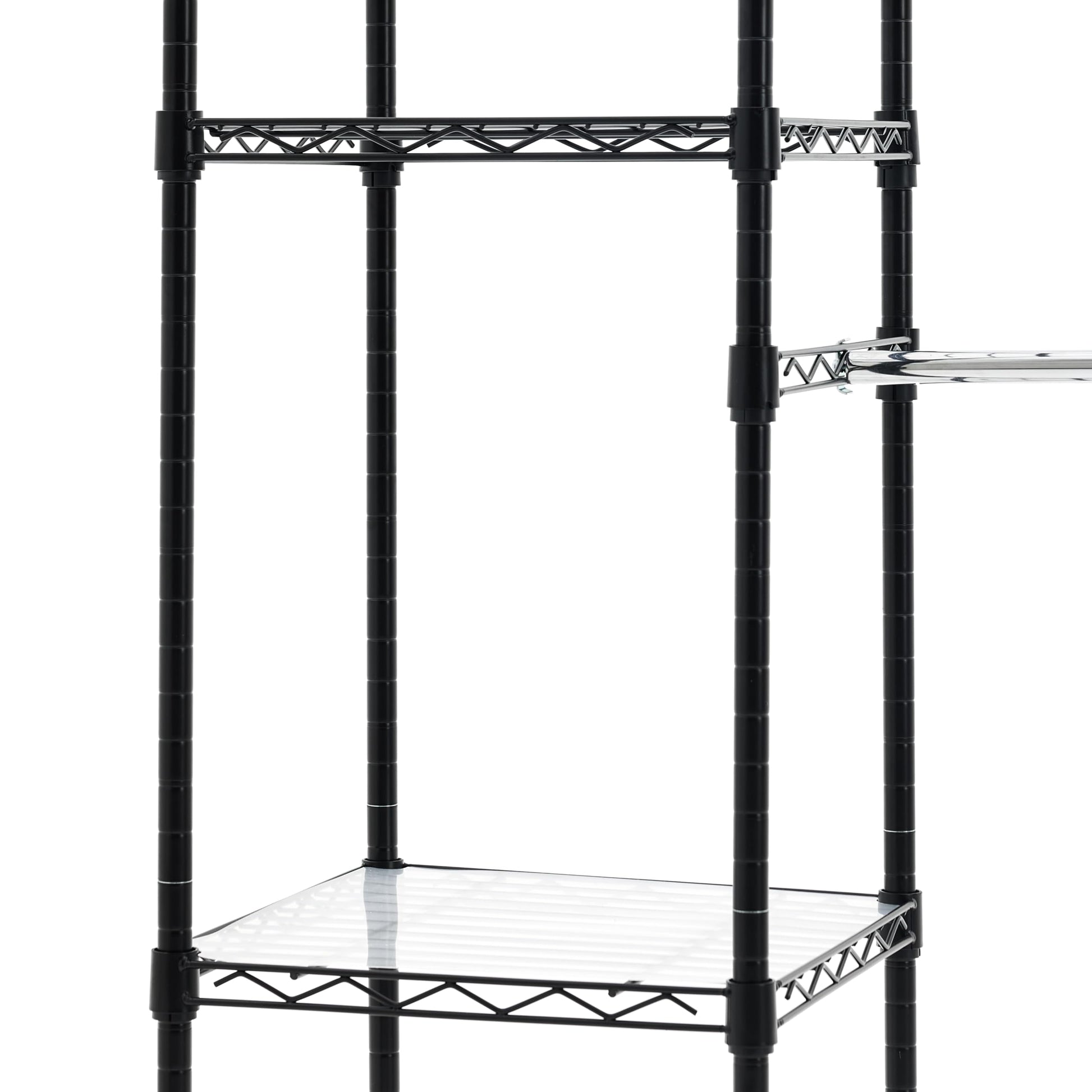 Amazon Basics Expandable Metal Hanging Closet Organizer System with Storage Shelves, Adjustable