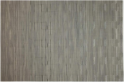 Red-A Placemats Set of 6 for Dining Table Heat-Resistant Washable Place Mats Woven Vinyl Kitchen Table Mats Easy to Clean,Silver Grey