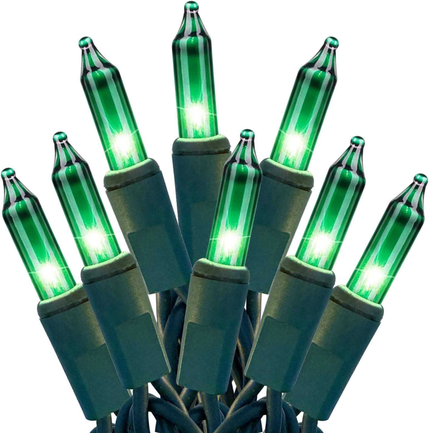 HISHINY Green String Lights 100 Count Mini St Patricks Decorations Lights with Green Wire for Outdoor Christmas Decorations Indoor Decor,UL Certified (21feet)