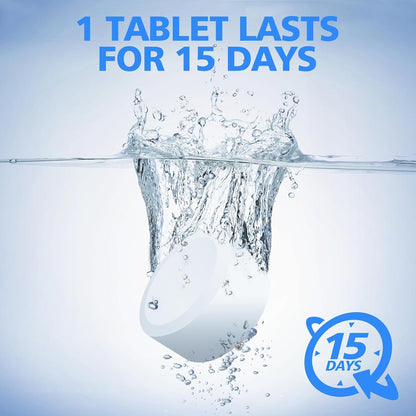 USKICH Toilet Bowl Cleaner Tablets 20 PACK, Bathroom Automatic Toilet Tank Cleaners with Bleach, Slow-Releasing Household Toilet Cleaners for Deodorizing, Descaling, against Tough Stains