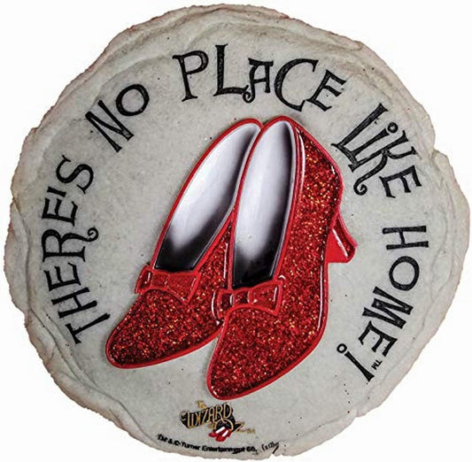 Spoontiques Ruby Slippers Stepping Stone - Wizard of Oz Decorative Garden Stone for Yard, Patio