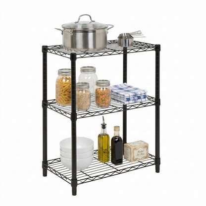 Honey-Can-Do 3-Tier Heavy Duty Adjustable Shelving Unit, 250-lb Per Shelf Metal Storage Rack, NSF