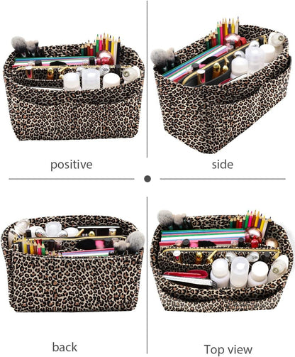 LEXSION Felt Purse Bag Organizer Insert with zipper Bag Tote Shaper Fit Speedy Neverful PM MM