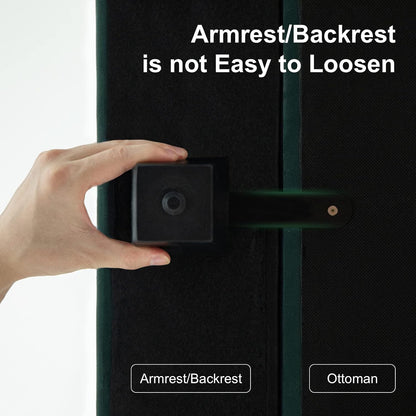 Belffin Modular Sofa Armrest Backrest Module for Modular Sectional Sofa Couch Side Armrest, Backrest Velvet Green