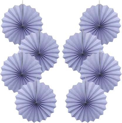 Purple Birthday Decorations,DIY Purple Paper Fans Hanging Decoration ,Party Decorations for Adults 12in,Little Mermaid Party Decor,Baby Shower Decorations 30 Color DIY Set (Light Purple)