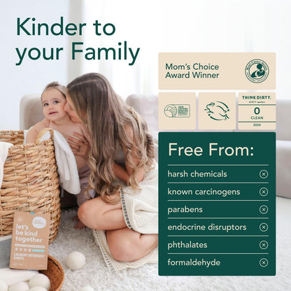 Kind Laundry Detergent Sheets with Stain-Fighting Enzymes - Plant Powered Eco-Friendly Laundry Soap Sheets - Home or Travel Laundry Detergent - Ocean Breeze, 18 Loads (Mom's Choice Award Winner)