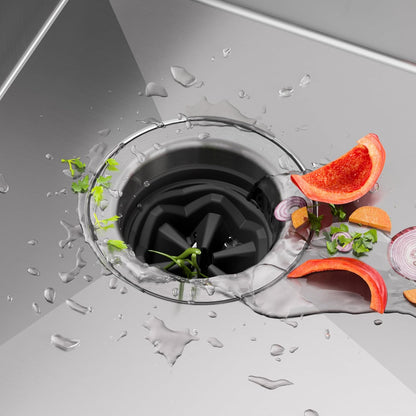 KRAUS® WasteGuard™ High-Speed 1/2 HP Continuous Feed Ultra-Quiet Motor Garbage Disposal with Power Cord and Flange Included and Universal Mount