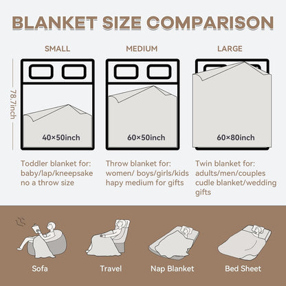 Chunky Knit Blanket - Luxury Soft Cozy 60 * 80 Throw Blanket,100% Woven Blanket Rope Knot Throw Blanket for Couch, Sofa, Home Decor, Gift - Machine Washable（Brown）