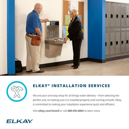 Elkay EZWSSM ELKAY COMMERCIAL Filling Station Surface Mount Stainless Steel