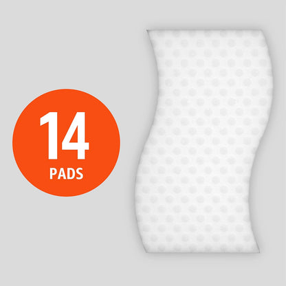 Amazon Basics Extra Durable Eraser, Cleaning Sponges, Removes Scruff Marks and Dirt from Any Surface (2 Packs of 7)