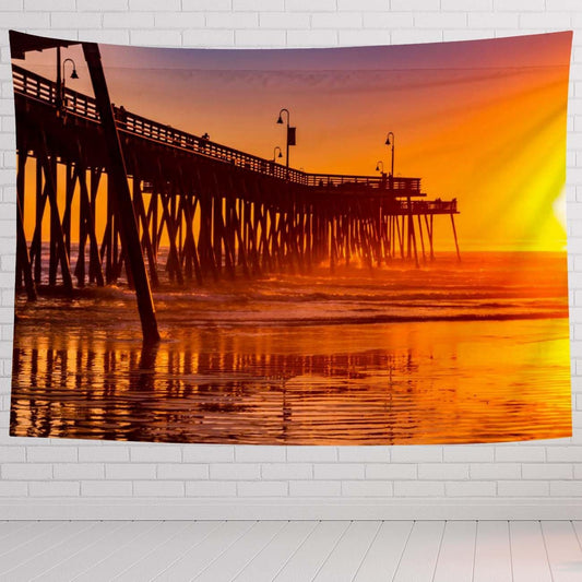 Sunset Tapestry For Bedroom Sunset Beach Colors Tapestries Wall Hanging For Living Room Dorm Office 60×40 In