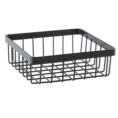 G.E.T. WB-662-MG Square Metal Storage Wire Basket for Pantry, Produce and More, 6" x 6" x 2"