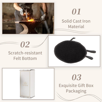 Sziqiqi Anniversary Wedding Gift for Couple: Iron 6th Anniversary Wedding Gifts for Her - Unique Couple Sculpture Iron Gifts for 6 Year - Cast Iron Statue for Women Him Wife