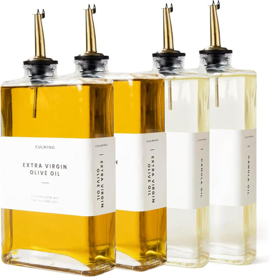 Premium Glass Olive Oil Dispenser Bottle 350ml | Cooking Oil and Vinegar Dispenser | Oil Dispenser