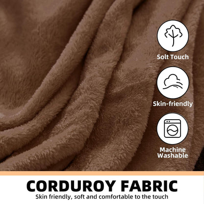 4FT Large Bean Bag Chairs,Big Adult Size Memory Foam Beanbags with Filler Included,Machine Washable Corduroy Cover,Soft Plush Gaming Bing Bag Puff Chair for Dorm, Living Room & Bedroom (Coffee Color)