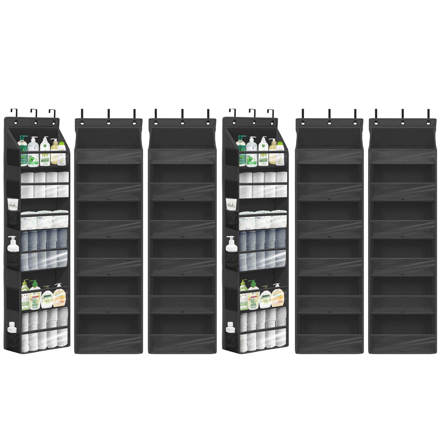 STORAGEIDEAS Over Door Organizer with 6 Extra Large Pockets 12 Side Pockets, Sturdy Closet Storage