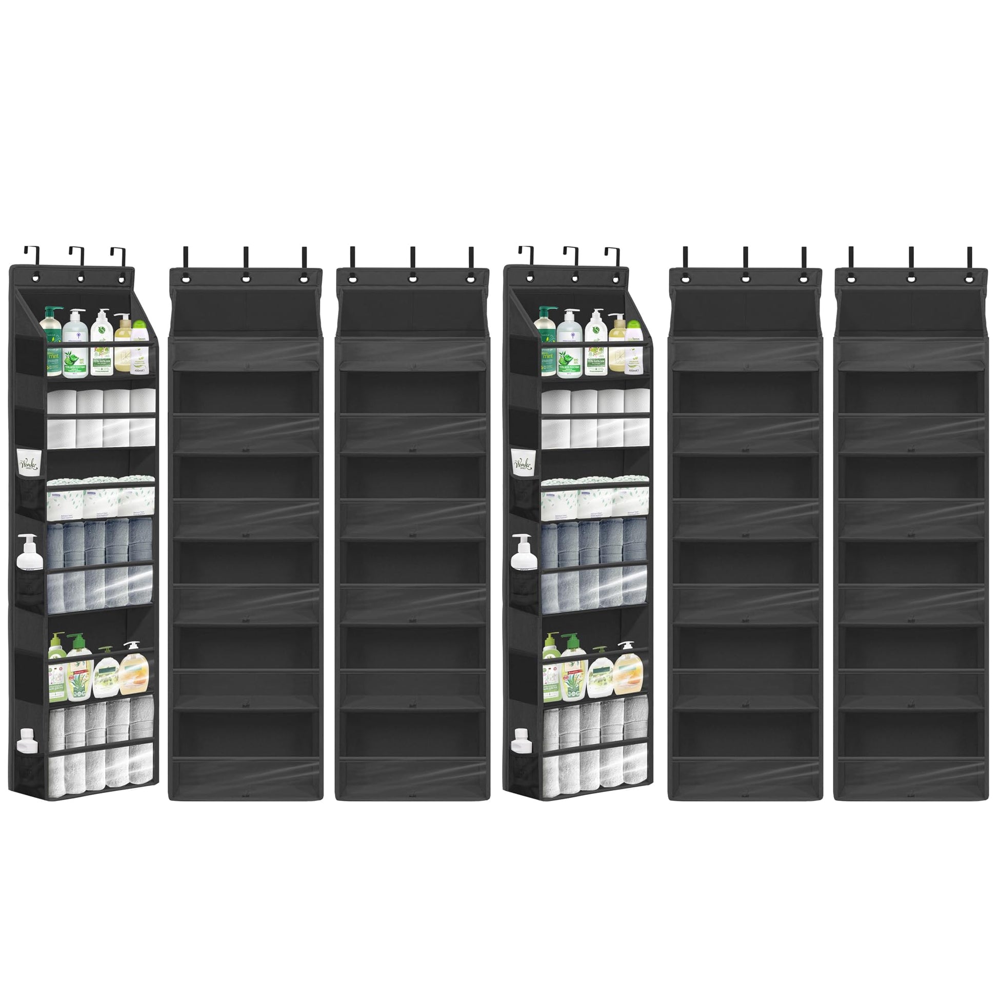 STORAGEIDEAS Over Door Organizer with 6 Extra Large Pockets 12 Side Pockets, Sturdy Closet Storage