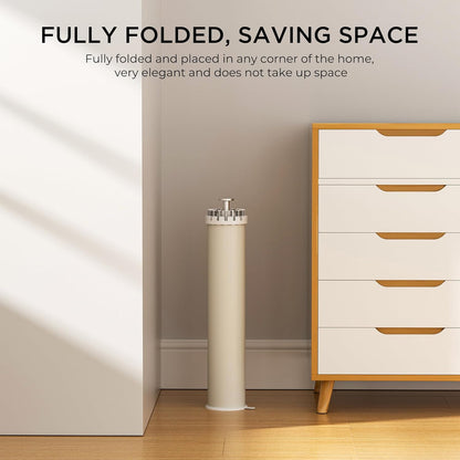 Tripod Clothes Drying Rack, Garment Rack Portable and Foldable Space Saving Laundry Drying Rack - Dryer Rack Clothing Floor Folding Balcony Bedroom Household (Silver(Aluminum), 16 rods)