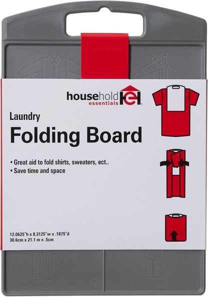 Household Essentials Shirt Folding Board for T-Shirts, Polos & Dress Shirts, Space Saving Laundry